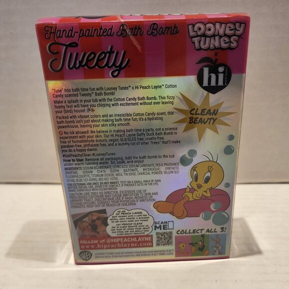 New Set of 3 Looney Tunes Bath Bombs -  Bugs Bunny, Daffy Duck & Tweety - Picture 7 of 8